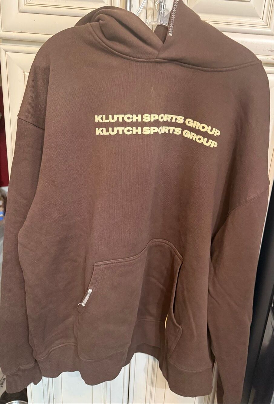 Shaka Wear Men's Klutch Sports Group Garment-Dyed Heavyweight Hoodie Brown XL